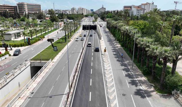 Yüzüncü Yıl Bulvarı'nda asfaltlama çalışması tamamlandı