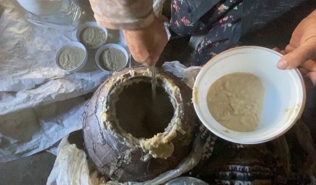 Ağrı'da asırlık bayram geleneği: Halise kazanları sabaha kadar kaynadı