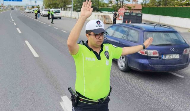 Aksaray'da bayram tatilinin son gününde yoğun denetim