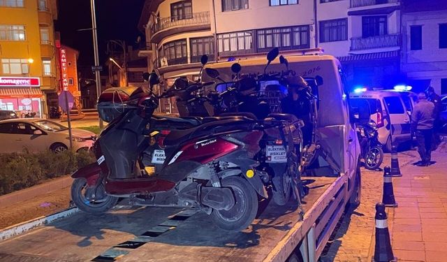Akşehir'de motosikletlere sıkı denetim