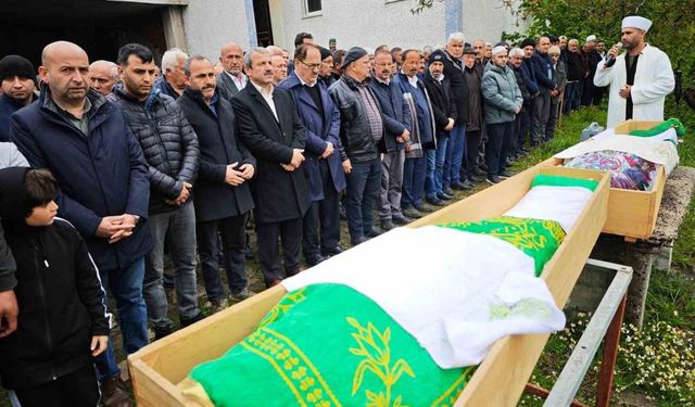 Aynı gün vefat eden şahıs ile annesi toprağa verildi