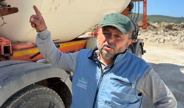 Beton mikseri yuva oldu, kuşlar uçana kadar çalışmayacak