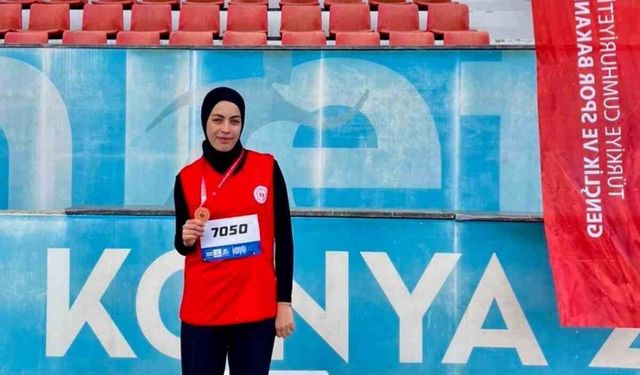 Bilecikli atletizm sporcusu Türkiye 3'üncüsü oldu