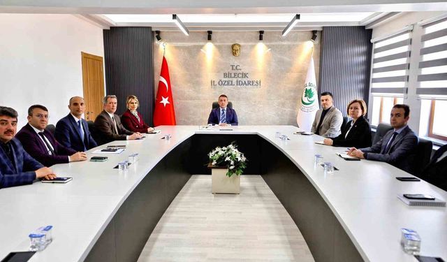 Bilecik'te İl Özel İdaresi çalışmaları değerlendirildi