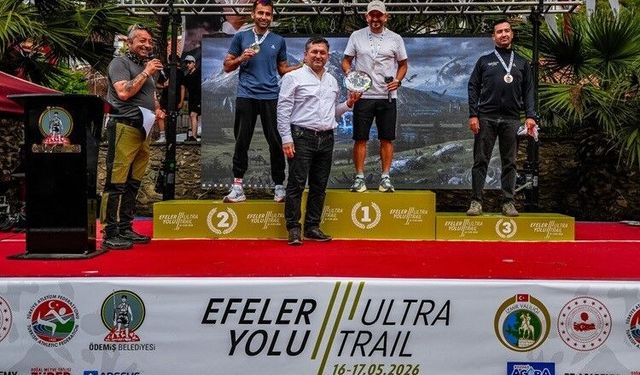Efeler Yolu Ultra Trail'de madalyalar sahiplerini buldu