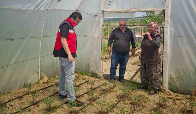 Hisarcık'ta üreticiler sebze yetiştiriciliği konusunda bilgilendirildi