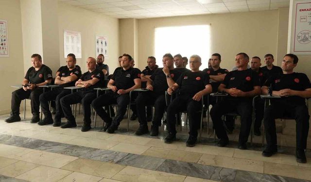 İtfaiye personeline doğalgaz eğitimi