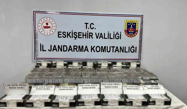 Jandarma 21 bin 240 adet içi doldurulmuş kaçak makaron ele geçirildi