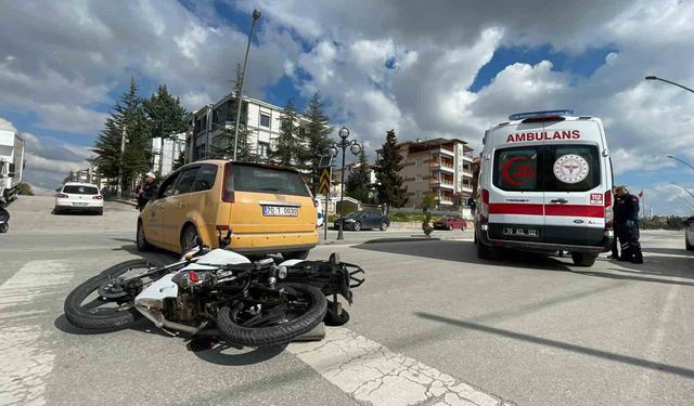 Karaman'da motosiklet kazası: 1 yaralı