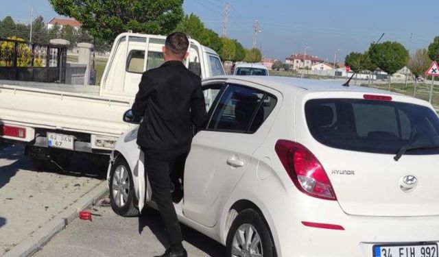 Karapınar'da trafik kazası: 1 yaralı