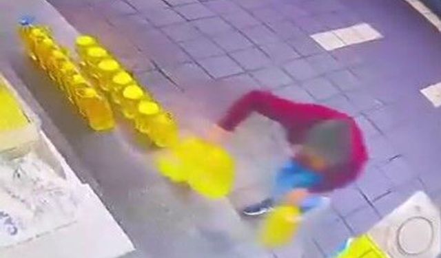 Kaşla göz arasında sıvı yağları alıp kaçtı