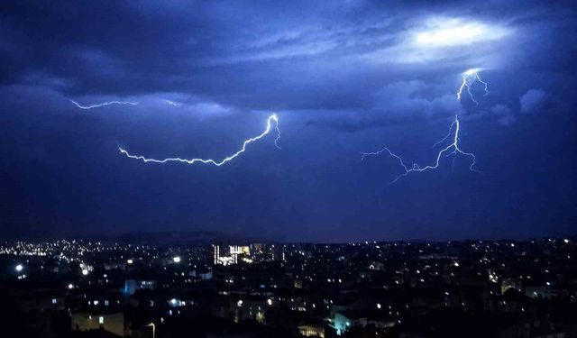 Kırıkkale için gök gürültülü kuvvetli sağanak uyarısı