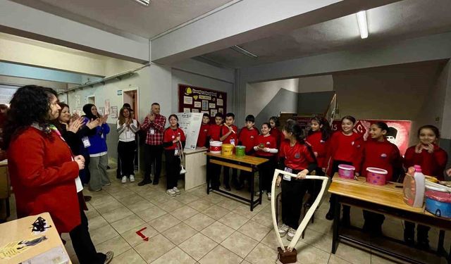 Köksal Toptan Ortaokulu'nda bilim fuarı coşkusu