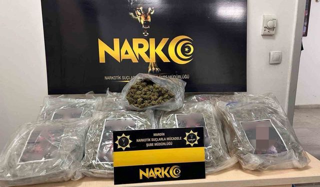 Mardin'de 10 kilo 900 gram uyuşturucu ele geçirildi
