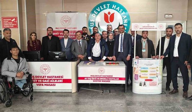 Muş Devlet Hastanesi'nde 'Vefa Masası' kuruldu
