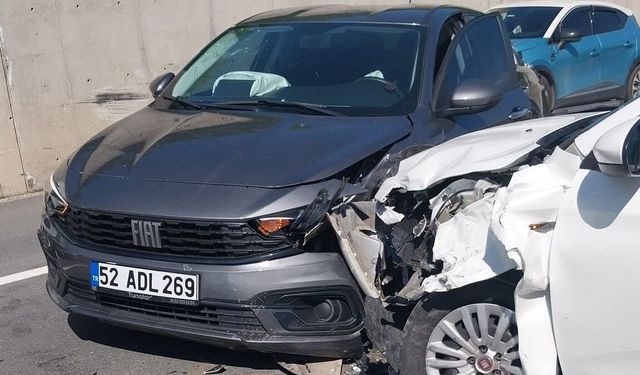 Ordu'da 3 araç çarpıştı: 5 yaralı