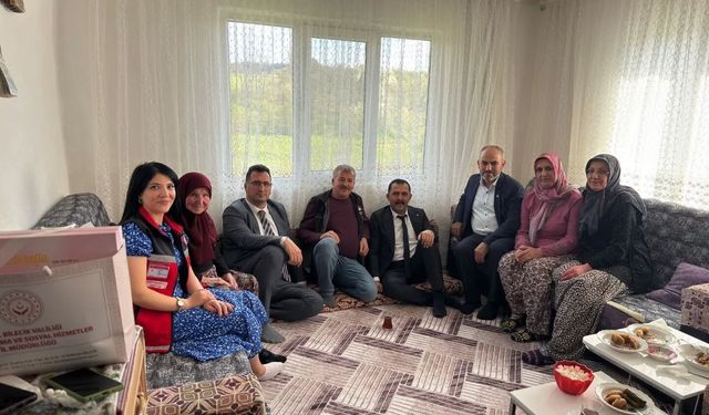 Şehit ailesine anlamlı ziyaret