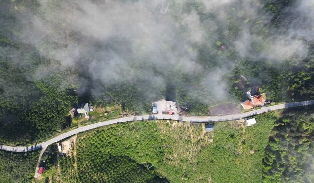 Sisle beraber gelen doğa şöleni kendine hayran bıraktı