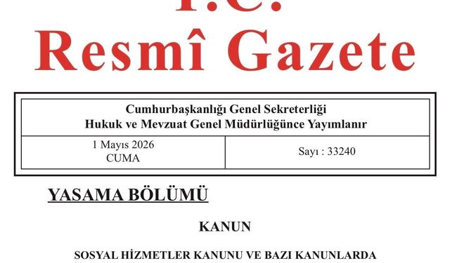 Sosyal Hizmetler Kanunu Resmi Gazete'de yayımlandı