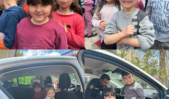 Tomarza'da minik öğrencilere trafik eğitimi