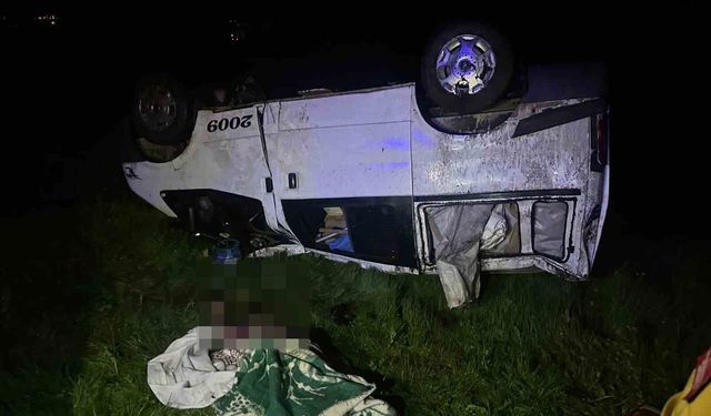 Varto'da kamyonet takla attı: 1 ölü, 1 yaralı