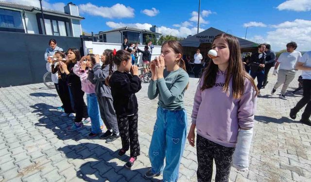 Yozgat'ta bahar şenliğiyle komşular kaynaştı, çocuklar geleneksel oyunlarla tanıştı