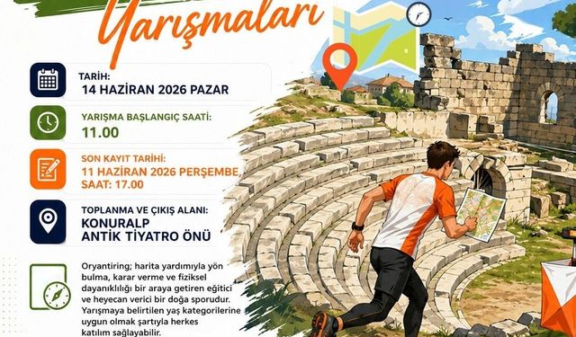 1. Konuralp Gazi oryantiring yarışması başlıyor