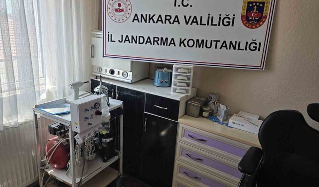 Ankara'da sahte diş doktoruna operasyon