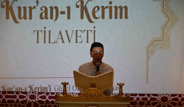 Aydın'da, Kur'an-ı Kerimi Güzel Okuma Yarışması Bölge Finali yapıldı