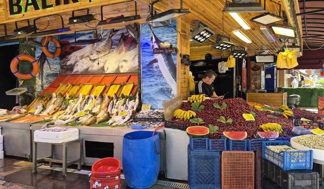 Balık tezgahları renk değiştirdi: Yarısı balık yarısı meyve