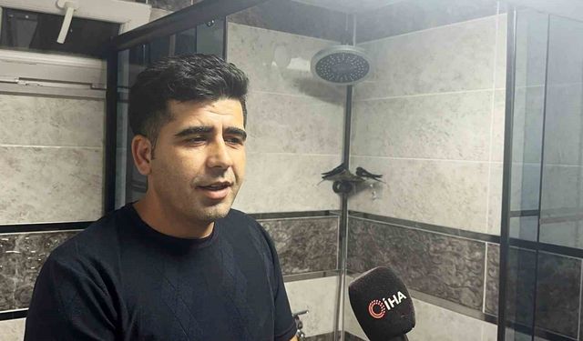 Banyoyu yuva yaptılar: Kırlangıçlar 7 yıldır evin misafiri