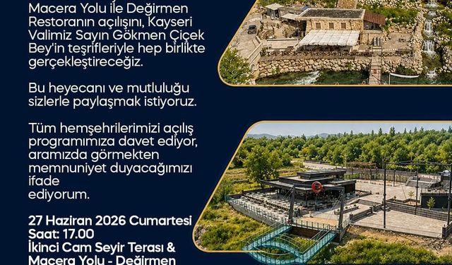 Başkan Metin'den açılışa davet