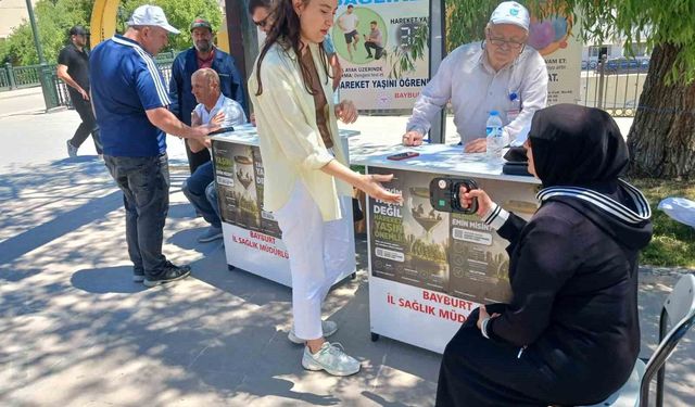 Bayburt'ta hareket yaşı taramaları sürüyor