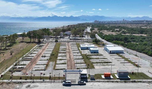 Büyükşehir Belediyesi'nden Lara'ya yeni karavan parkı