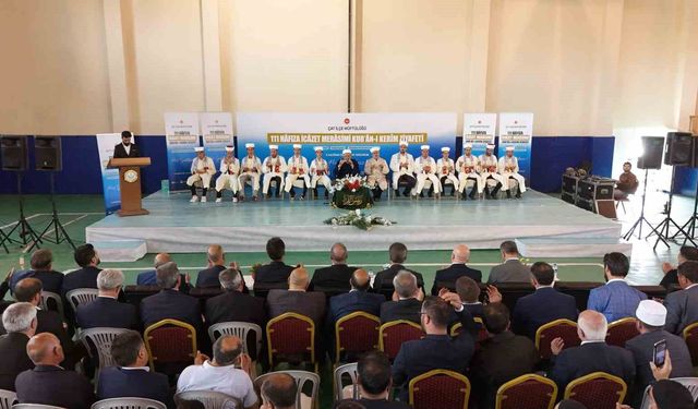 Çat'ta hafızlık icazet merasimi gerçekleştirildi