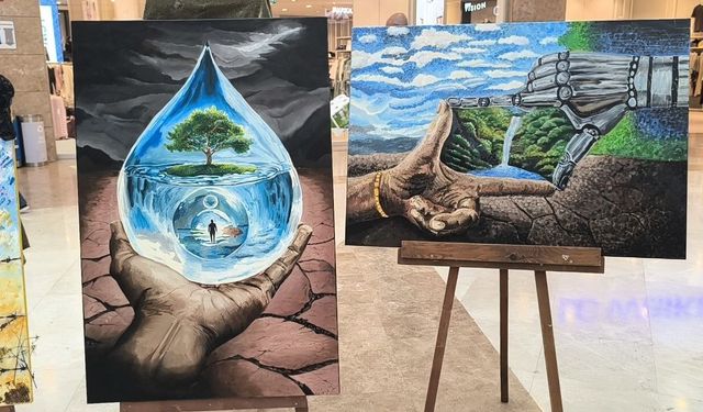 Çevre Haftası'nda öğrencilerden 'Eko-Denge' sergisi