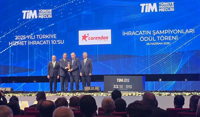 Corendon Airlines, ihracat şampiyonları arasındaki yerini güçlendirdi