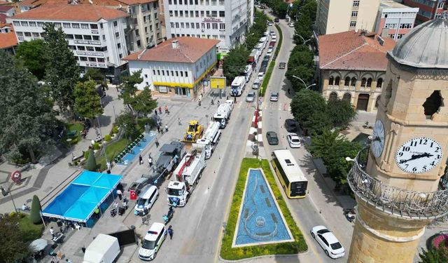 Çorum Belediyesi 83 milyon liralık yeni araç filosunu hizmete aldı