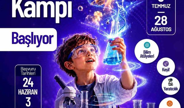 Denizli Büyükşehirden yaz tatiline bilim dolu kamp