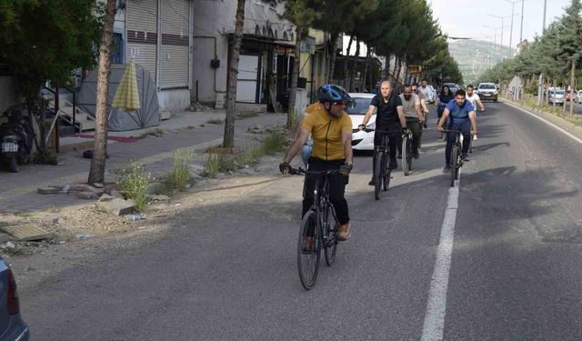 Dicle'de pedallar sağlıklı yaşam için çevrildi