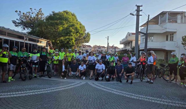 Edremit'te pedallar özel güvenlik görevlileri için döndü