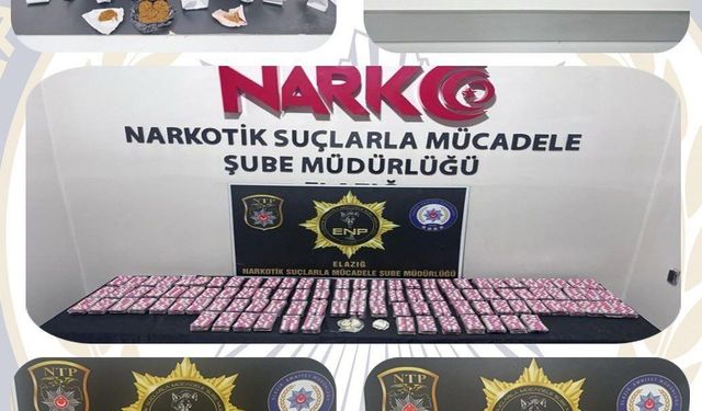 Elazığ'da uyuşturucu operasyonları: 7 tutuklama