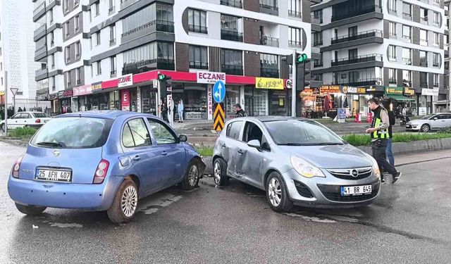 Erzurum'da zincirleme trafik kazası: 1 yaralı