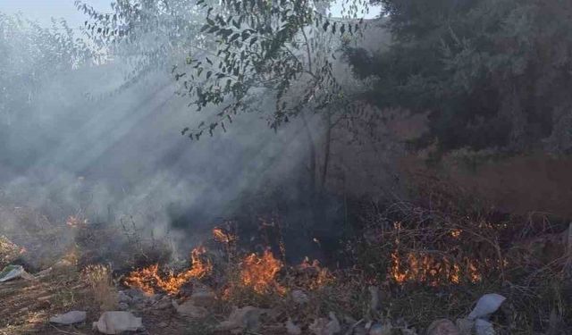 Hassa'da bahçe yangını