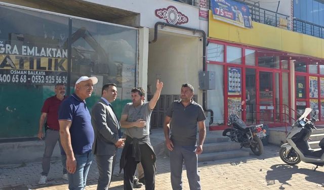 Kaymakamı Algın, yıkım çalışmalarını inceledi