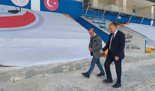 Kazımkarabekir Stadı Süper Lige hazırlanıyor