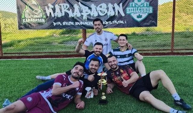 Kızılçukur Köyü'nde futbol turnuvası gerçekleştirildi