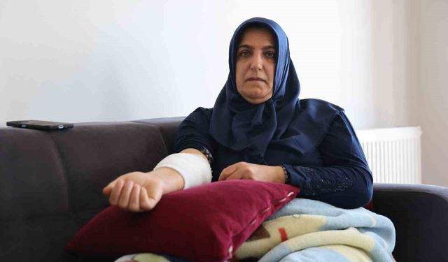 Köpek saldırısına uğrayıp yaralanan kadın o anları anlattı