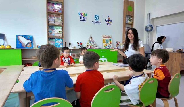 Lokomotif Çocuk Köyü Lotus'ta ilk ders heyecanı yaşandı
