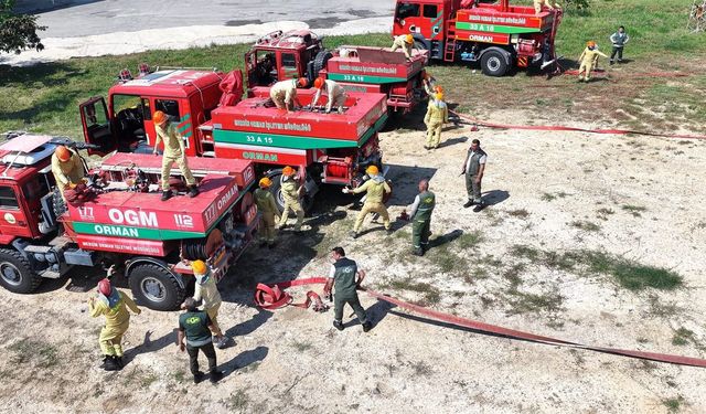 Mersin'de orman yangınlarına karşı tatbikat yapıldı